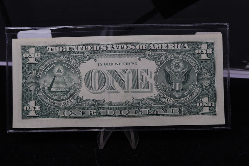 1977 $1 Federal Reserve Note. "KC" Radar Note, Crisp UN-Circulated. Store
