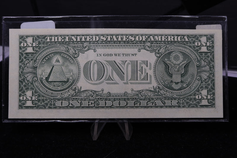 1993 $1 Federal Reserve Note. "LA" Radar Note, Crisp UN-Circulated. Store