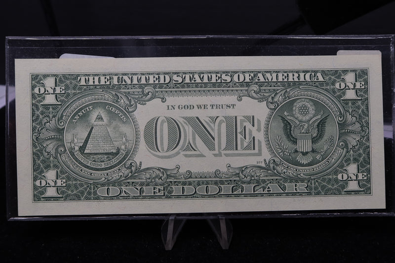 1995 $1 Federal Reserve Note. "AE" Radar Note, Crisp UN-Circulated. Store