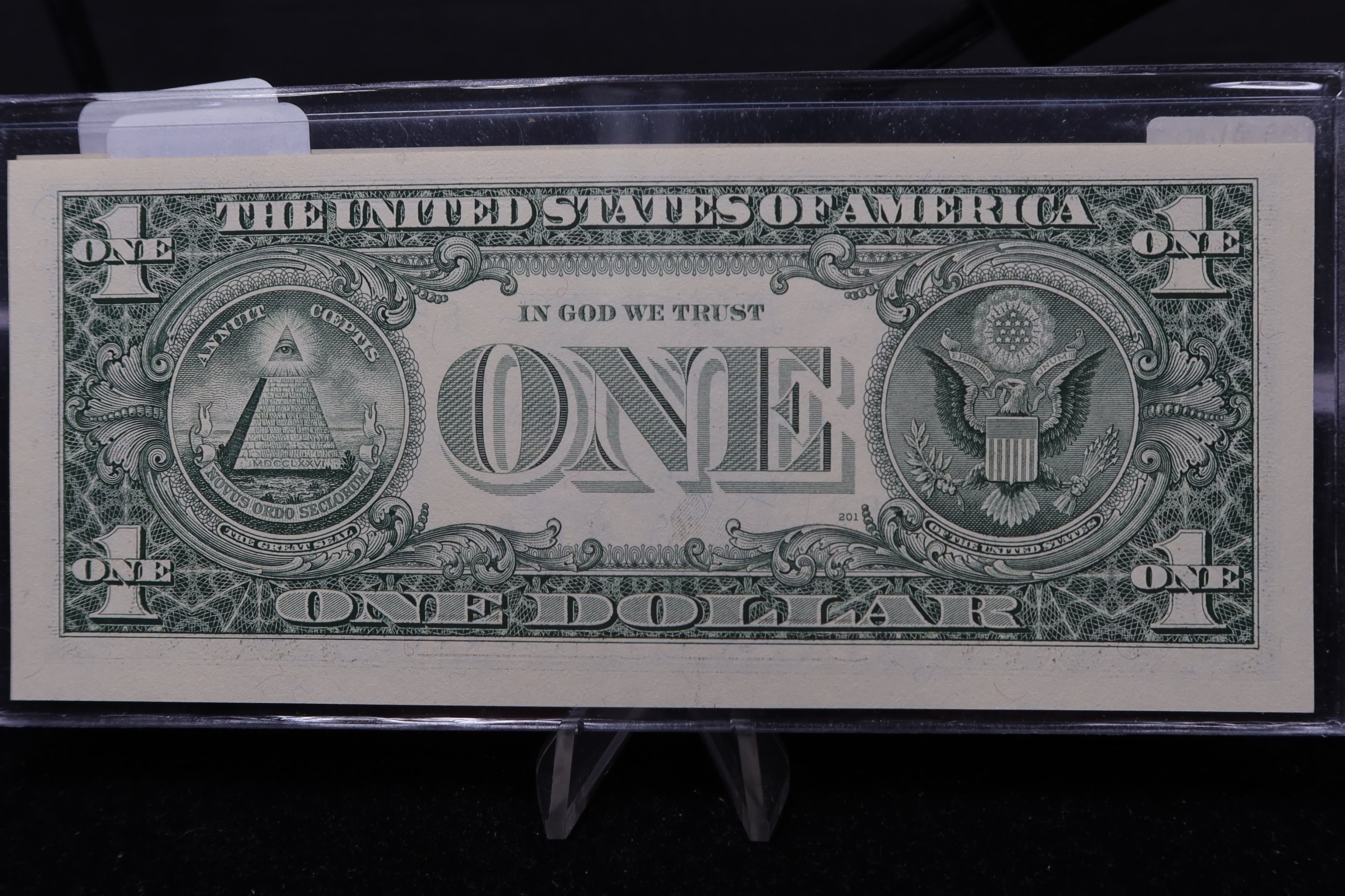 1999 $1 Federal Reserve Note. "BF" Radar Note, Crisp UN-Circulated. Store #04705