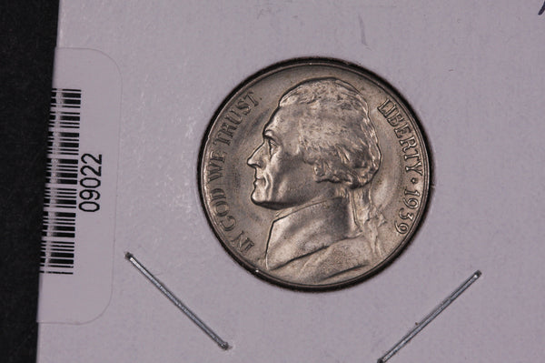 1939 Jefferson Nickel, Un-Circulated Coin.  Store Sale #09022