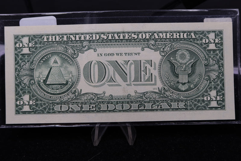 1999 $1 Federal Reserve Note. "KJ" Radar Note, Crisp UN-Circulated. Store