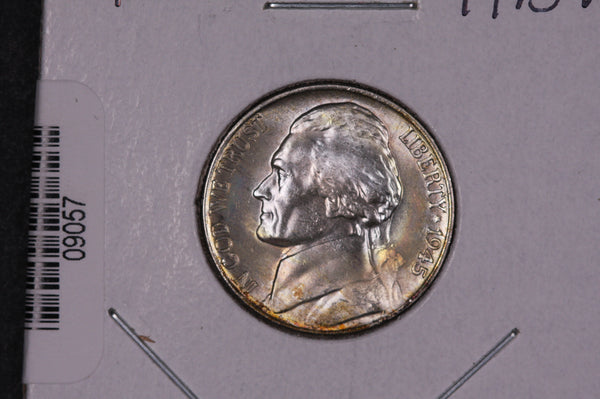 1945-P Jefferson Nickel, Un-Circulated Coin, Silver.  Store Sale #09057