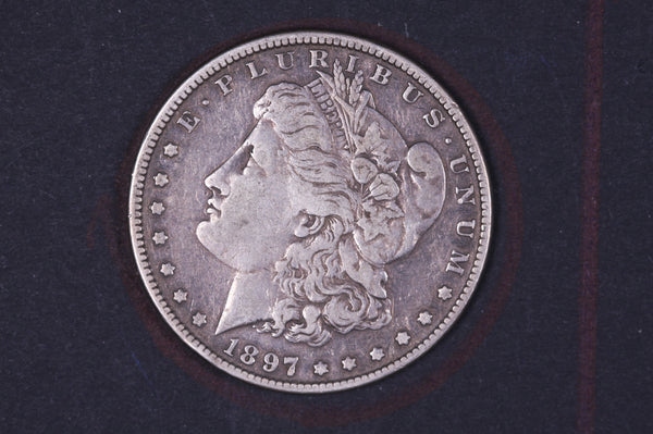 1897 Morgan Silver Dollar, Affordable Collectible Coin, Store #09093