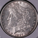 1897 Morgan Silver Dollar, Gem Mint State Uncirculated Coin, Store