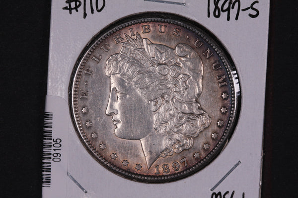 1897-S Morgan Silver Dollar, Affordable Collectible Coin, Store #09105