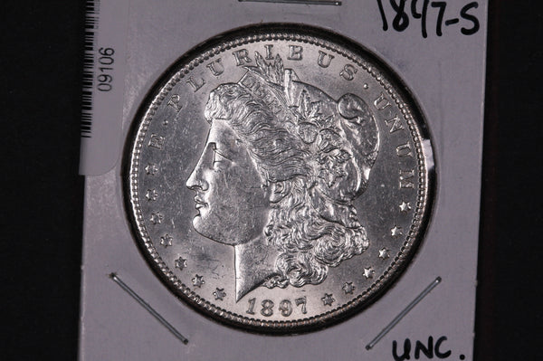 1897-S Morgan Silver Dollar, Affordable Collectible Coin, Store #09106