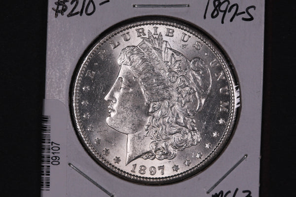 1897-S Morgan Silver Dollar, Affordable Collectible Coin, Store #09107