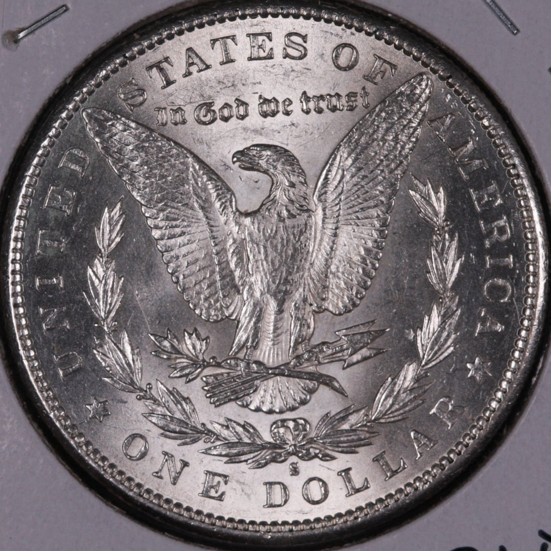 1897-S Morgan Silver Dollar, Gem Mint State Uncirculated Coin, Store #DR0377