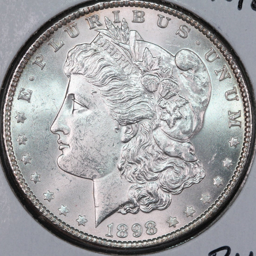 1898 Morgan Dollar, Mint State Uncirculated Coin, Store #DR0383