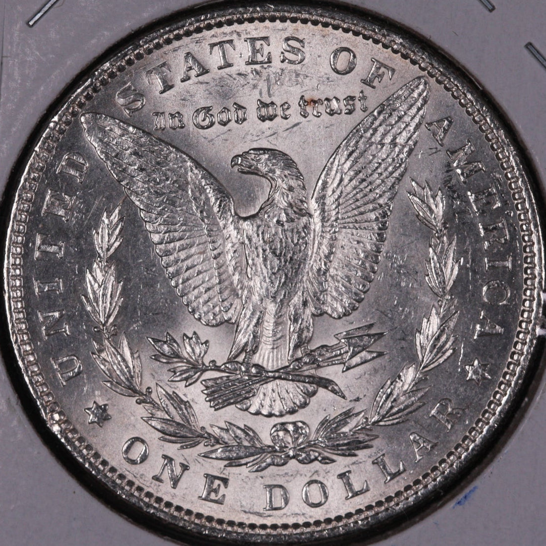1898 Morgan Silver Dollar, Mint State Uncirculated Coin, Store #DR0382