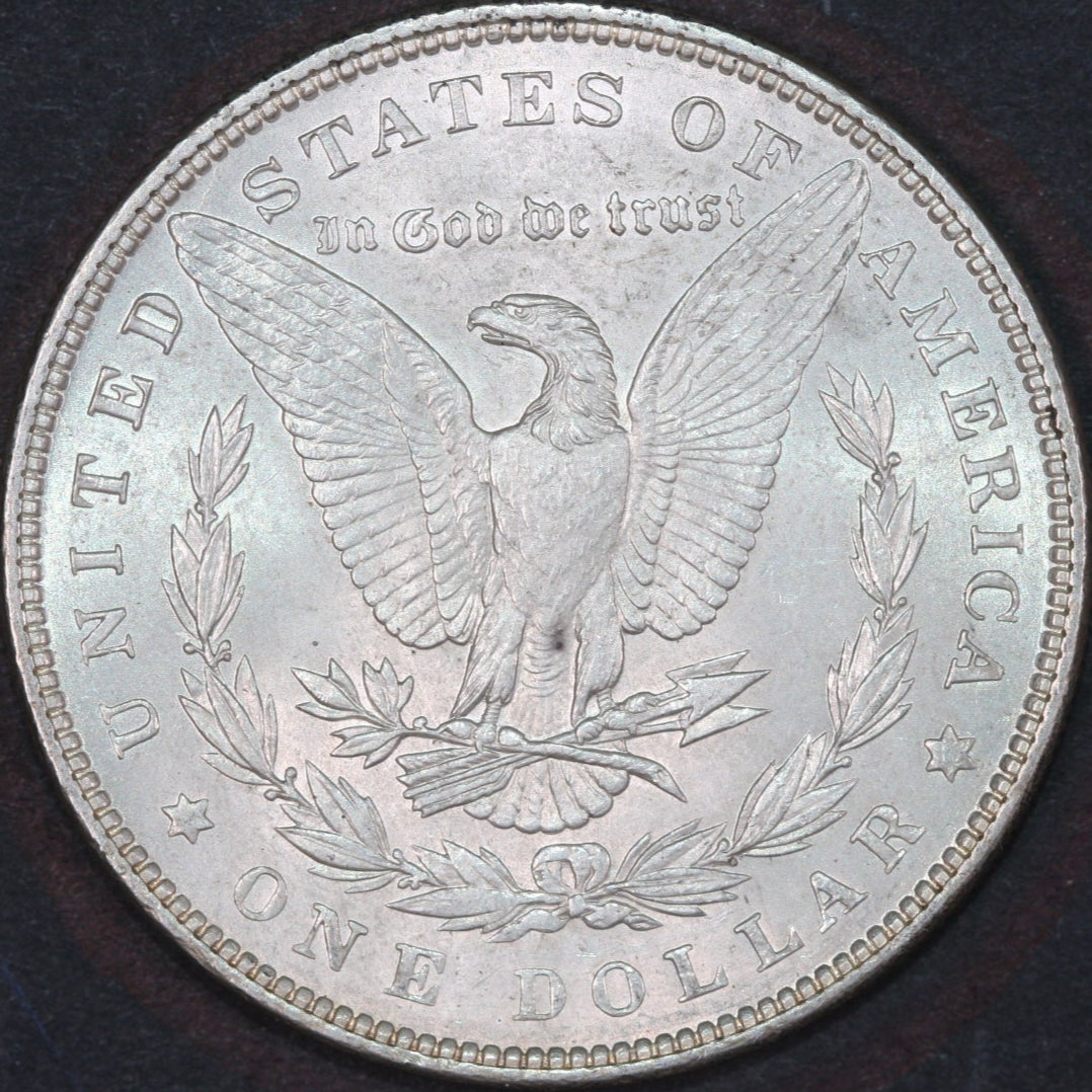 1898 Morgan Silver Dollar, Mint State Uncirculated Coin, Store #DR0384