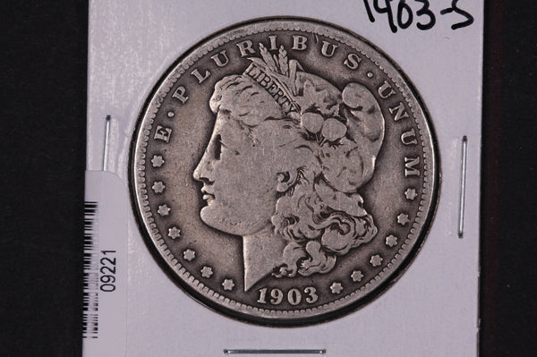 1903-S Morgan Silver Dollar, Affordable Collectible Coin, Store #09221
