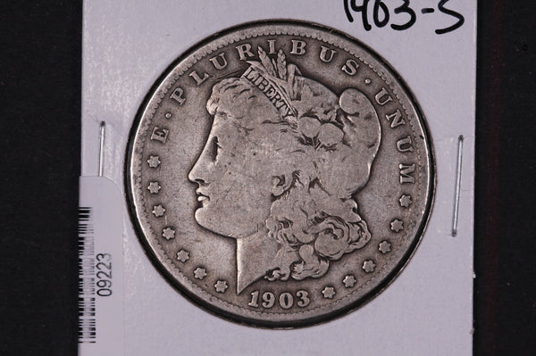 1903-S Morgan Silver Dollar, Affordable Collectible Coin, Store #09223