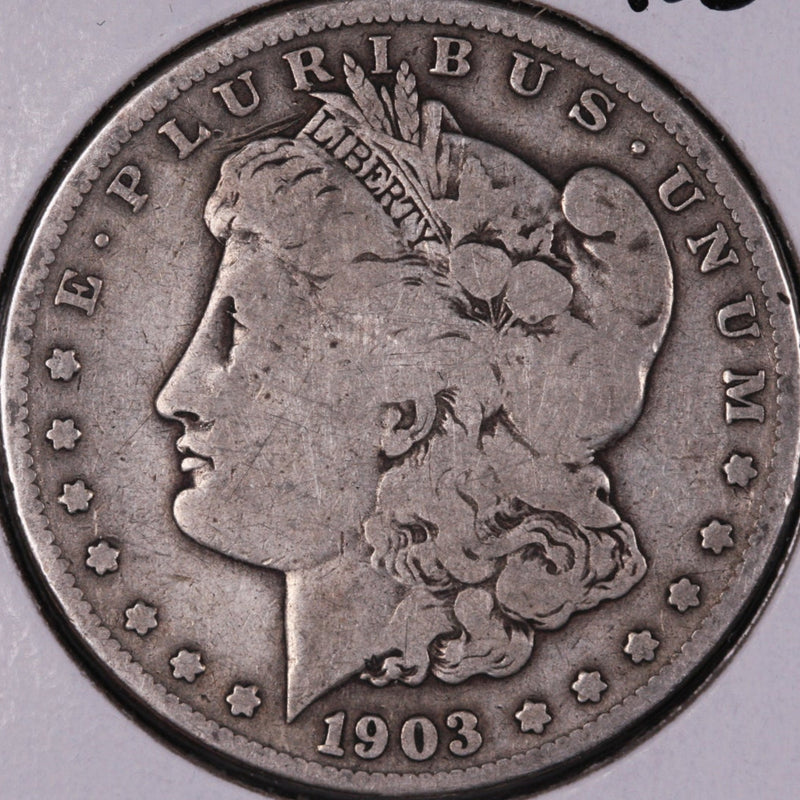 1903-S Morgan Silver Dollar, Very Good+ Circulated Coin, Store