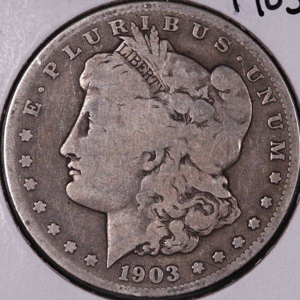 1903-S Morgan Silver Dollar, Very Good Circulated Coin, Store #DR0421