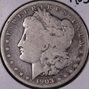 1903-S Morgan Silver Dollar, Very Good+ Circulated Coin, Store