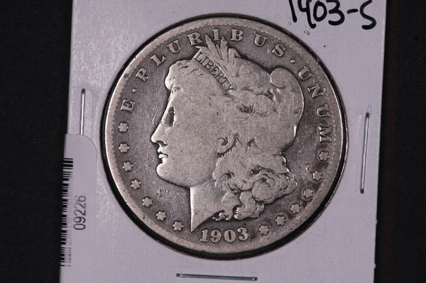 1903-S Morgan Silver Dollar, Affordable Collectible Coin, Store #09226