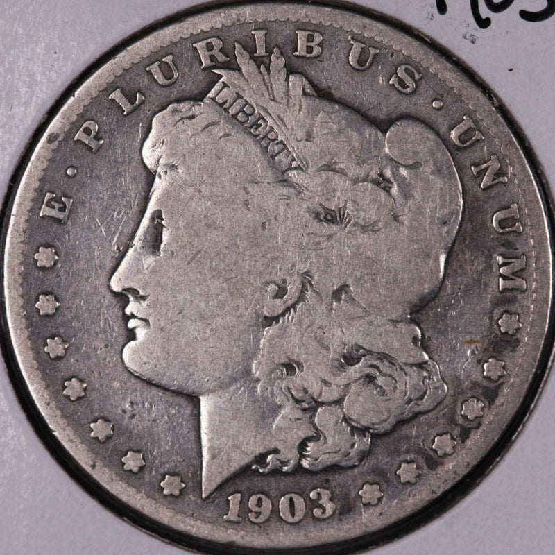 1903-S Morgan Silver Dollar, Very Good+ Circulated Coin, Store