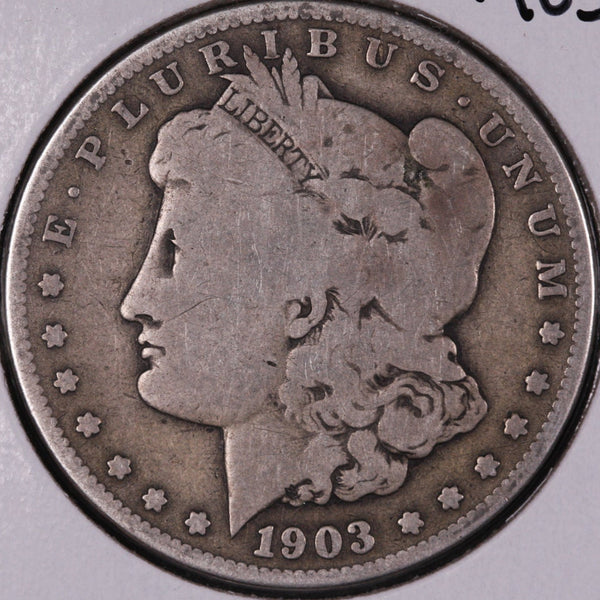 1903-S Morgan Silver Dollar, Good Circulated Coin, Store #DR0420