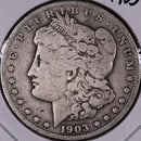 1903-S Morgan Silver Dollar, Very Good Circulated Coin, Store