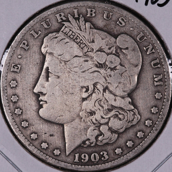 1903-S Morgan Silver Dollar, Very Good Circulated Coin, Store #DR0419