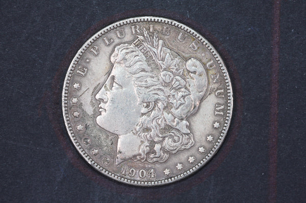 1904 Morgan Silver Dollar, Affordable Collectible Coin, Store #09238
