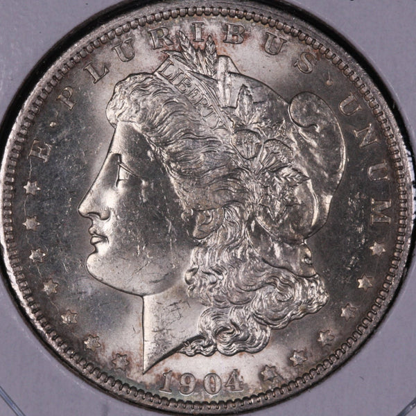 1904-O Morgan Silver Dollar, Gem Mint State Uncirculated Coin, Store #DR0116
