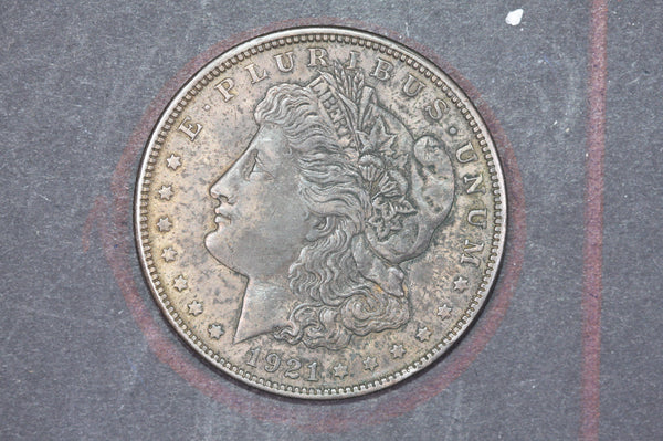 1921 Morgan Silver Dollar, Affordable Collectible Coin, Store #09268