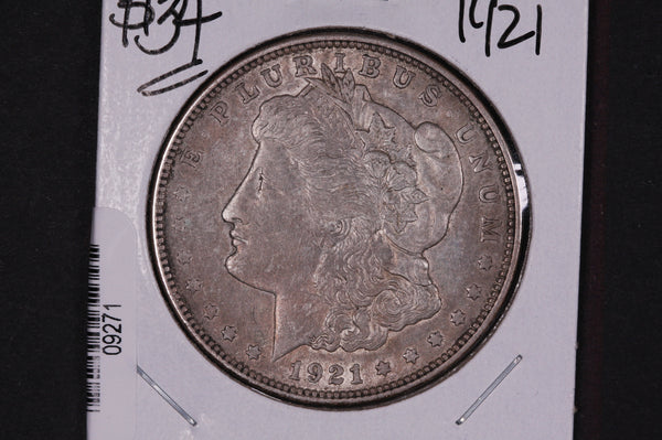 1921 Morgan Silver Dollar, Affordable Collectible Coin, Store #09271