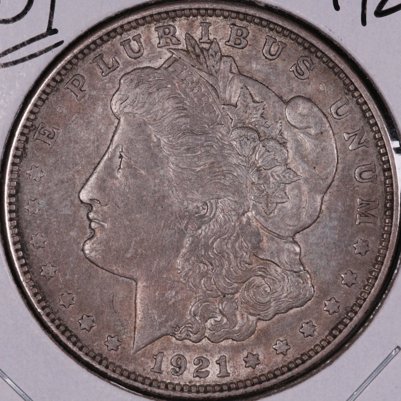 1921 Morgan Silver Dollar, About Uncirculated Coin, Store