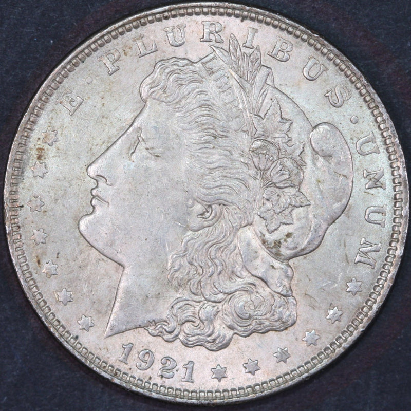 1921 Morgan Silver Dollar, Mint State Uncirculated Coin, Store
