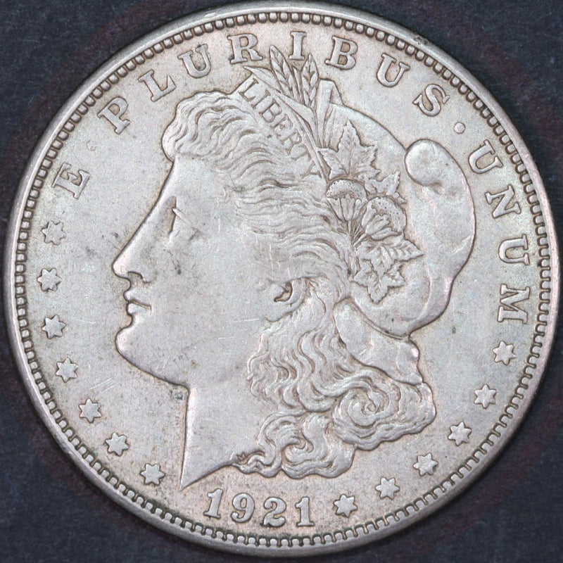 1921 Morgan Silver Dollar, Extra Fine Circulated Coin, Store