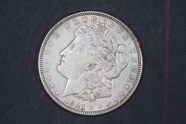 1921 Morgan Silver Dollar, Affordable Collectible Coin, Store #09296