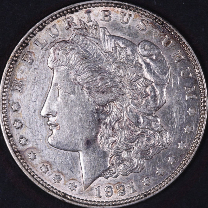 1921-D Morgan Silver Dollar, Extra Fine+ Circulated Coin, Store