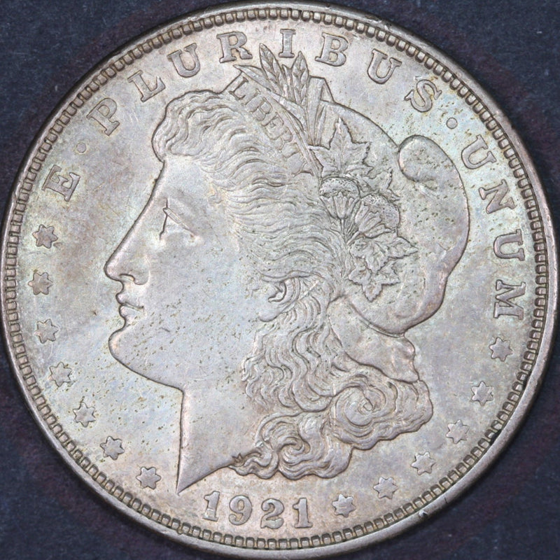 1921-D Morgan Silver Dollar, Mint State Uncirculated Coin, Store
