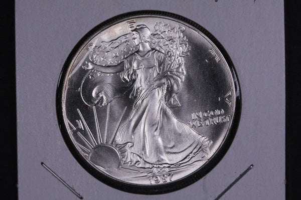 1987 American Silver Eagle. Fresh from Original U.S. Mint Roll.