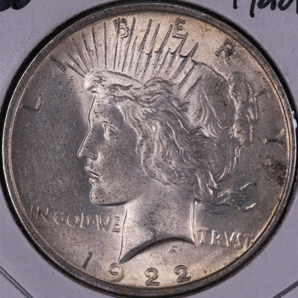 1922 Peace Silver Dollar, Affordable Collectible Coin, Store #09343