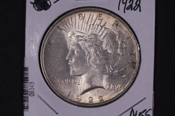 1922 Peace Silver Dollar, Affordable Collectible Coin, Store #09343