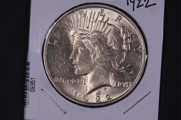 1922 Peace Silver Dollar, Affordable Collectible Coin, Store #09351