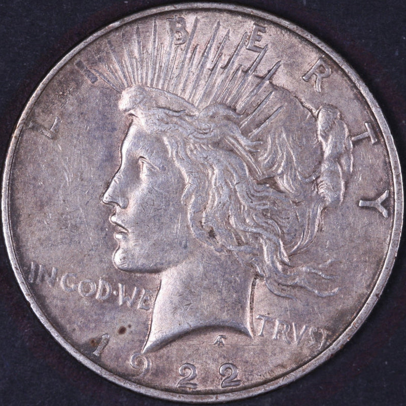 1922-D Peace Silver Dollar, About Uncirculated Coin, Store