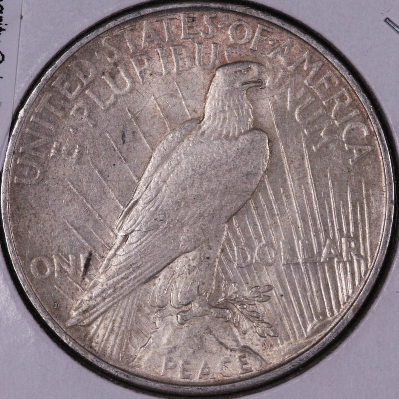 1922-D Peace Silver Dollar, Extra Fine Circulated Coin, Store