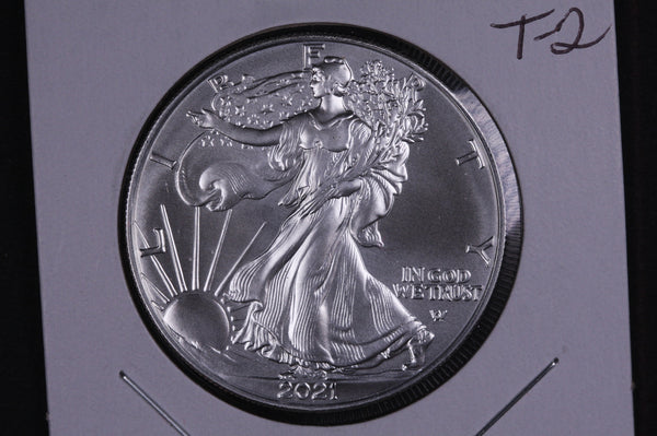 2021  American Silver Eagle. Type-2 Reverse.