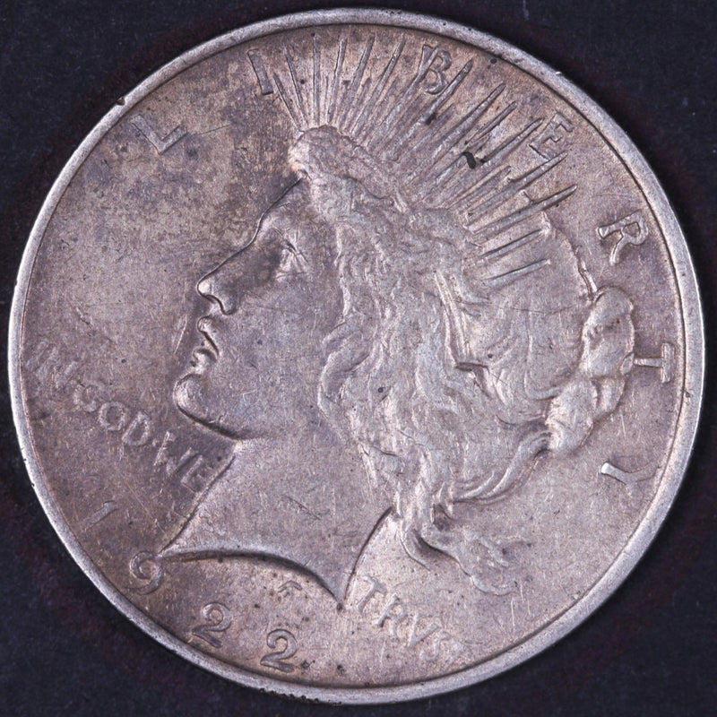 1922 Peace Silver Dollar, Extra Fine Circulated Coin, Store