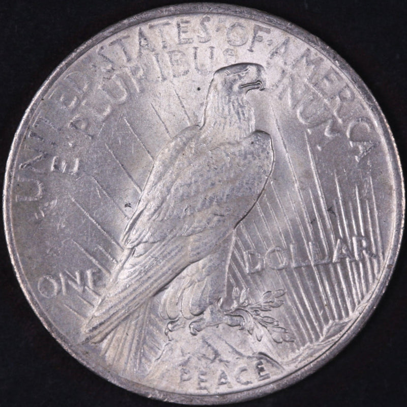 1923 Peace Silver Dollar, Mint State Uncirculated Coin, Store