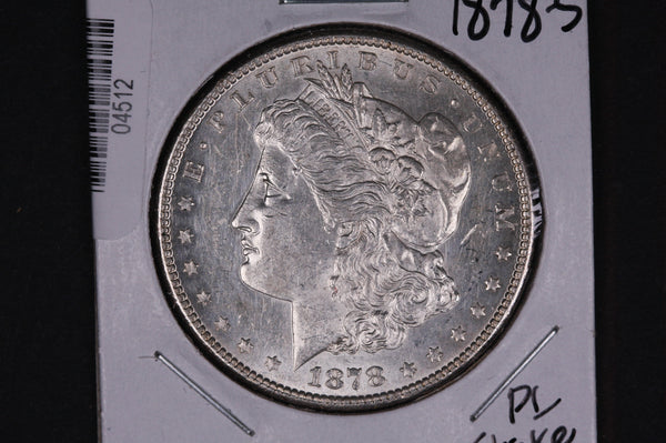 1878-S Morgan Silver Dollar, Gem Brilliant UN-Circulated Coin. #04512