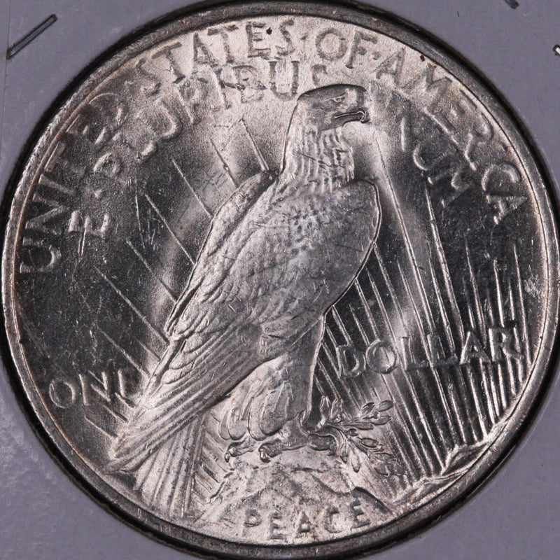 1923 Peace Silver Dollar, Mint State Uncirculated Coin, Store