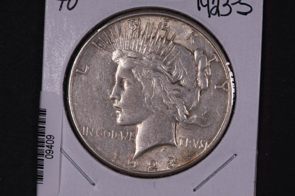 1923-S Peace Silver Dollar, Affordable Collectible Coin, Store #09409