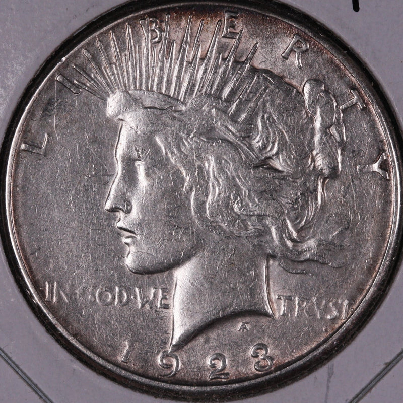 1923-S Peace Silver Dollar, Very Fine Circulated Coin, Store