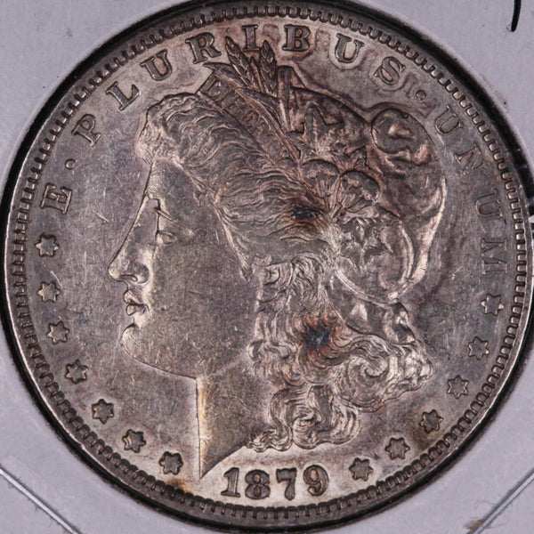 1879 Morgan Silver Dollar, Extra Fine Circulated Coin, Store #DR0142